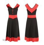 Robe années 50 avec motifs rétro