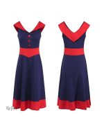 Style vintage robe évasée années 50