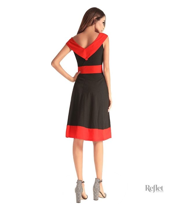 Robe à pois classique des années 50