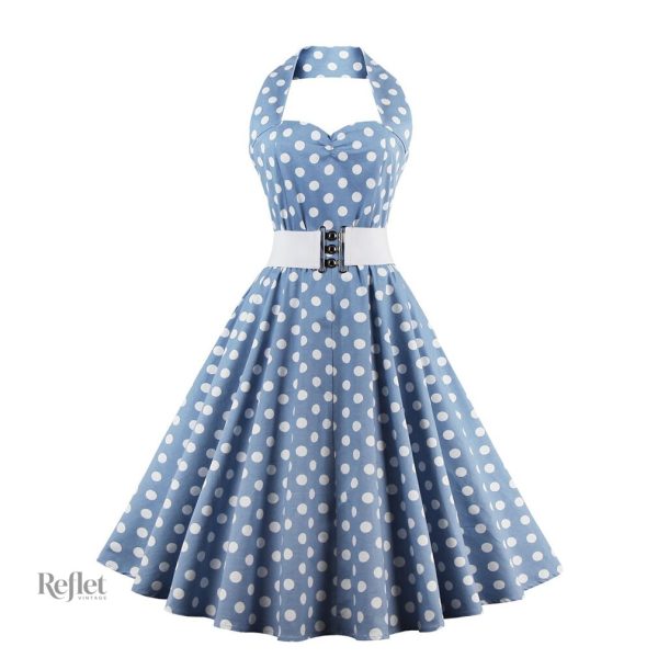 Robe à motifs typiques des années 50