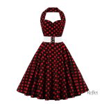 Robe classique années 50 à l'esthétique rétro