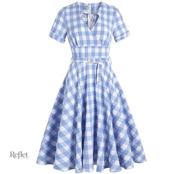 robe-vintage-annee-60-1 Robe vintage des années 60 avec motifs colorés