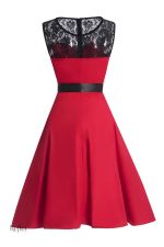Robe vintage rouge des années 60