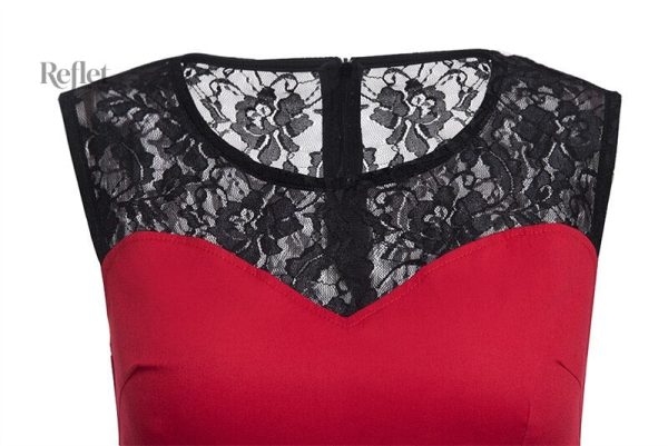 Vêtements vintage rouge pour femme