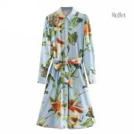 Robe vintage années 70 avec motif coloré