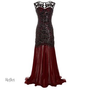 Robe années 20 avec motifs rétro