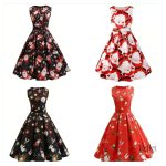 Robe vintage années 50 rétro chic et élégante