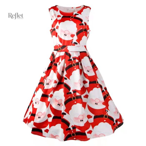 Robe des années 50, motif vintage classique