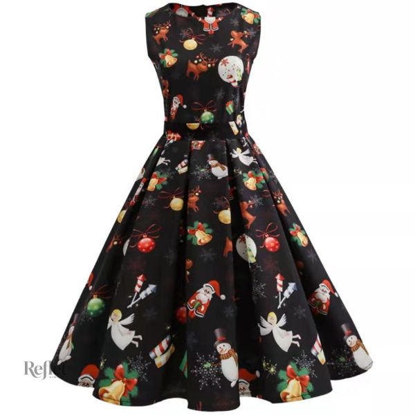 Style rétro années 50, robe élégante à pois