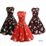 Robe à l'ancienne années 50, parfaite pour l'été