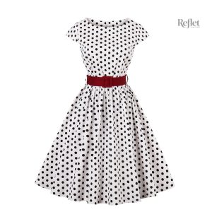 Robe rétro années 60 avec motifs colorés