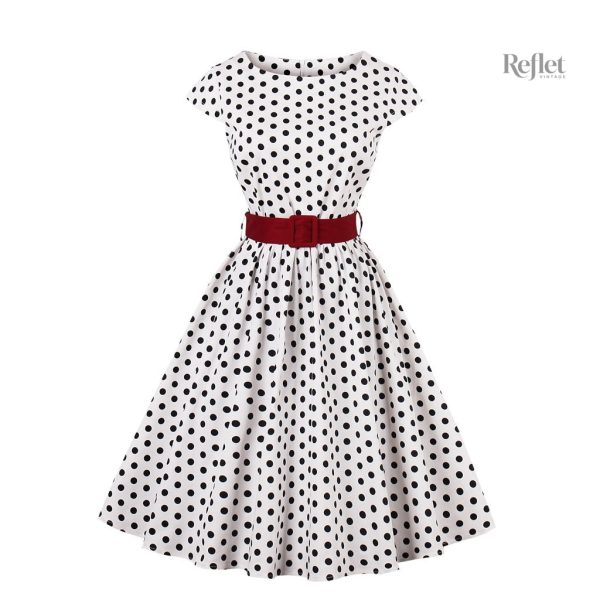 Robe rétro années 60 avec motifs colorés