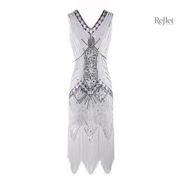 Robe rétro années 30 à pois