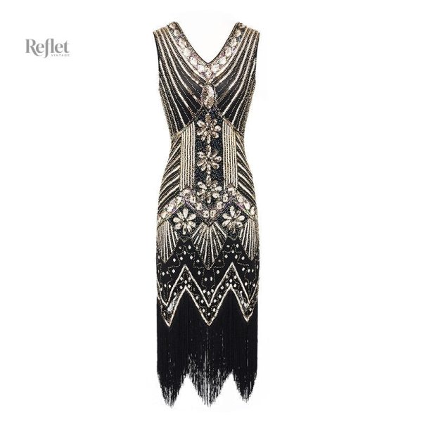 Robe courte rétro années 30