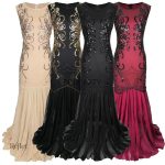 Robe rétro élégante années 30 pour grande taille