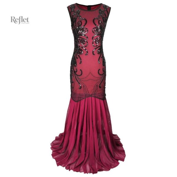 Robe d'inspiration rétro, taille grande années 30