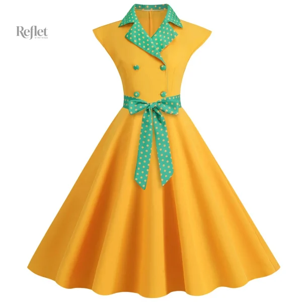 Robe colorée inspirée des années 70