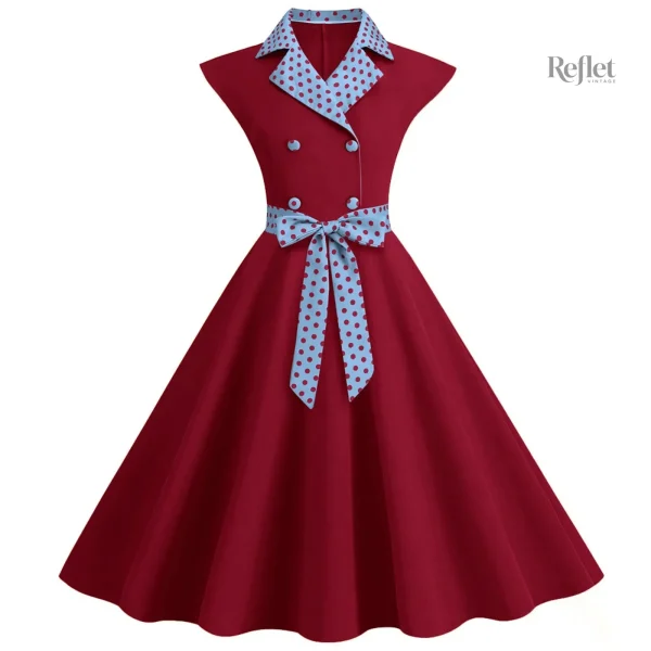 Robe à motifs vintage années 70
