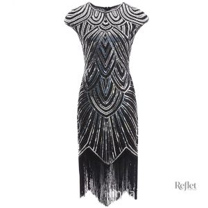 Robe rétro chic inspirée des années 30, tendance intemporelle