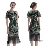 Robe rétro chic des années 30, style vintage