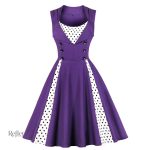 Robe vintage années 60 à motifs colorés