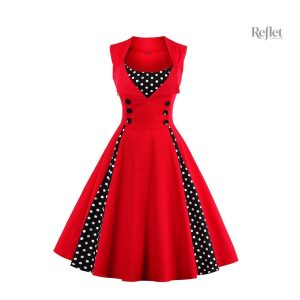 Robe vintage années 60 avec ceinture marquée