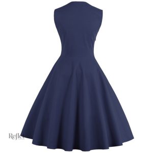 Robe rétro années 60 en tissu léger et fluide