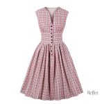 Robe vintage années 30 avec design volant