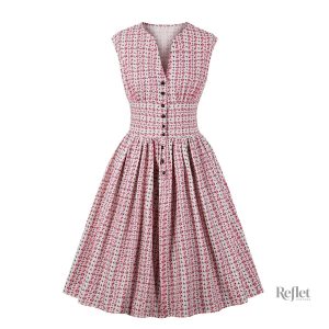 Robe vintage années 30 avec design volant