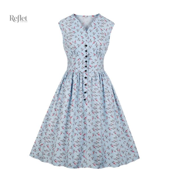 Style années 30, robe avec mouvements fluides