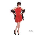 Robe à taille basse style flapper années 20