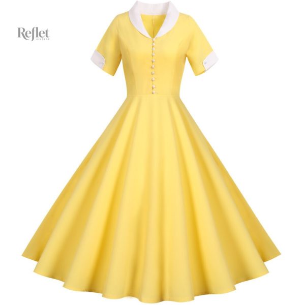 Robe classique années 60, tendance à prix doux