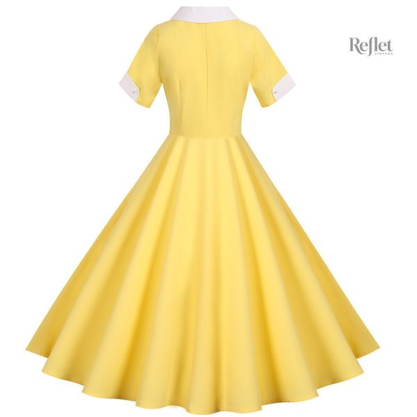 Robe charme des années 60, style abordable