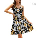 Robe à col montant années 70 à prix doux