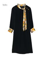 Robe longue style années 20 avec manches