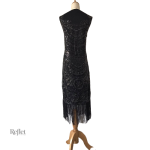 Vêtements vintage années 20, robe noire classique