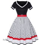 Robe à pois, inspiration vintage années 50