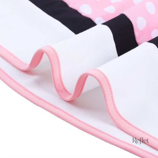 Robe à pois blancs, idéal pour soirées