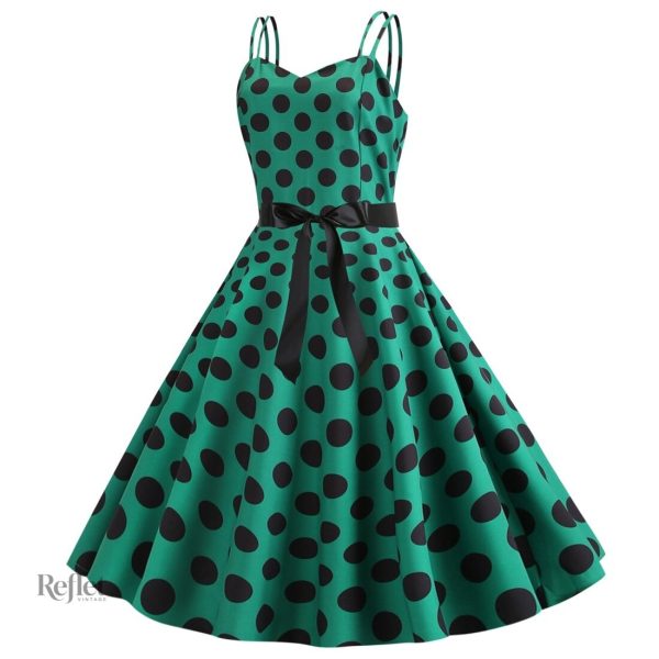 Robe année 50 avec imprimé géométrique