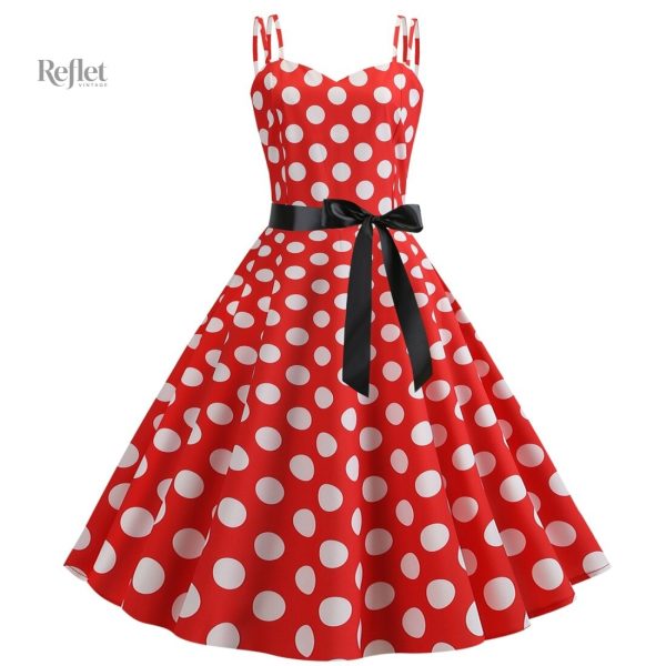 Robe 50s style rétro avec ceinture