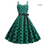 Robe années 50 à jupe évasée