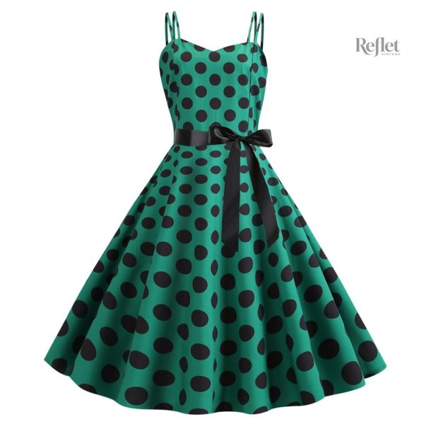 Robe années 50 à jupe évasée