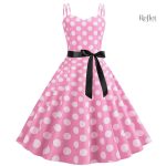 Robe chic années 50 à pois