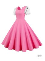 Robe classique jaune parfaite pour les fêtes