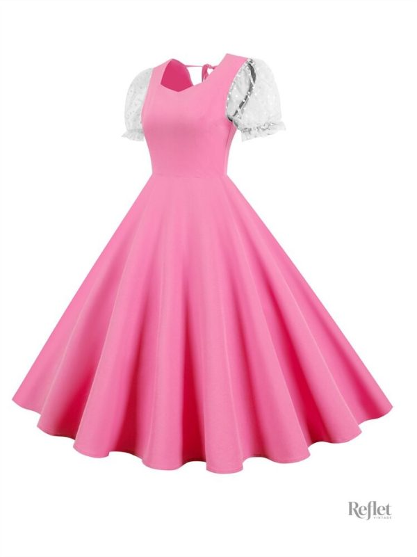 Robe classique jaune parfaite pour les fêtes