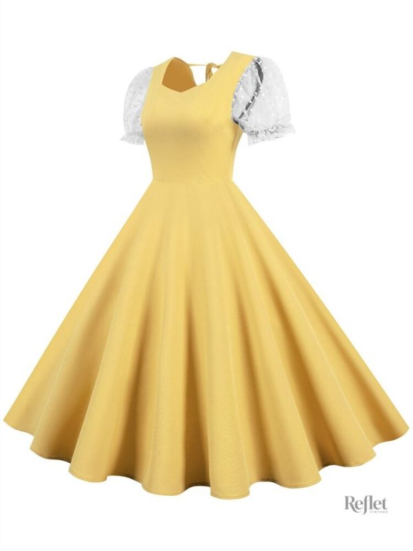 Robe années 50 lumineuse et féminine