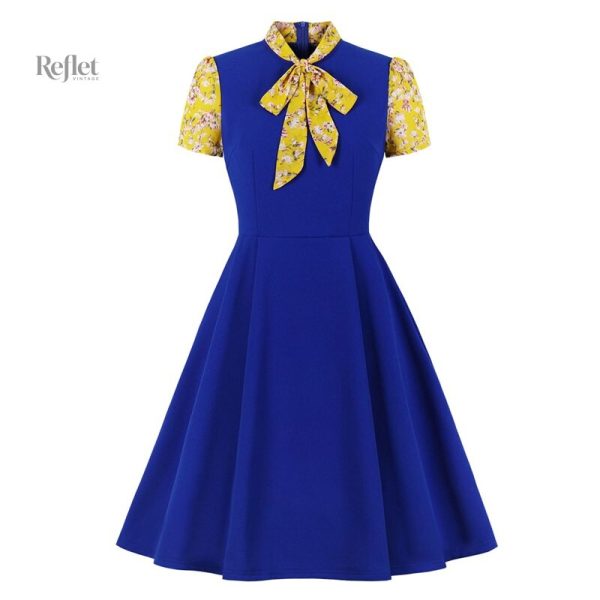 Robe vintage années 50, coupe flatteuse pour femmes