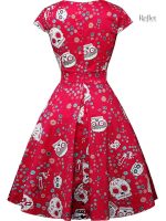 Robe rétro à imprimé fleuri années 50