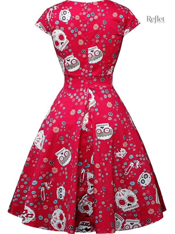 Robe rétro à imprimé fleuri années 50