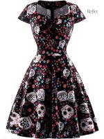 Robe classique pin-up en tissu léger